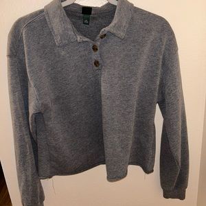 Wild fable grey cropped shirt